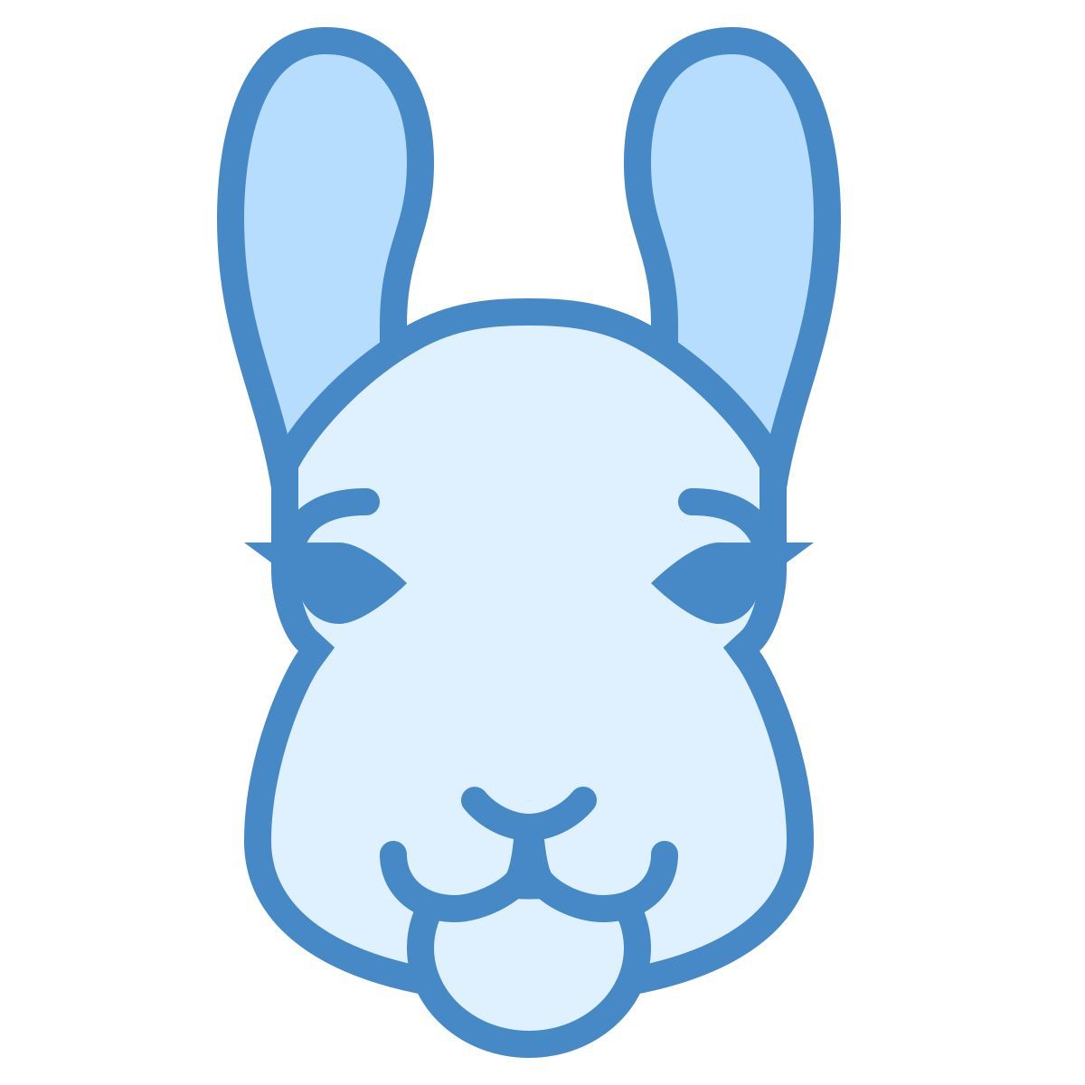 blue ui style llama icon