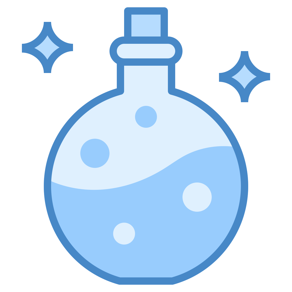blue ui style mana icon