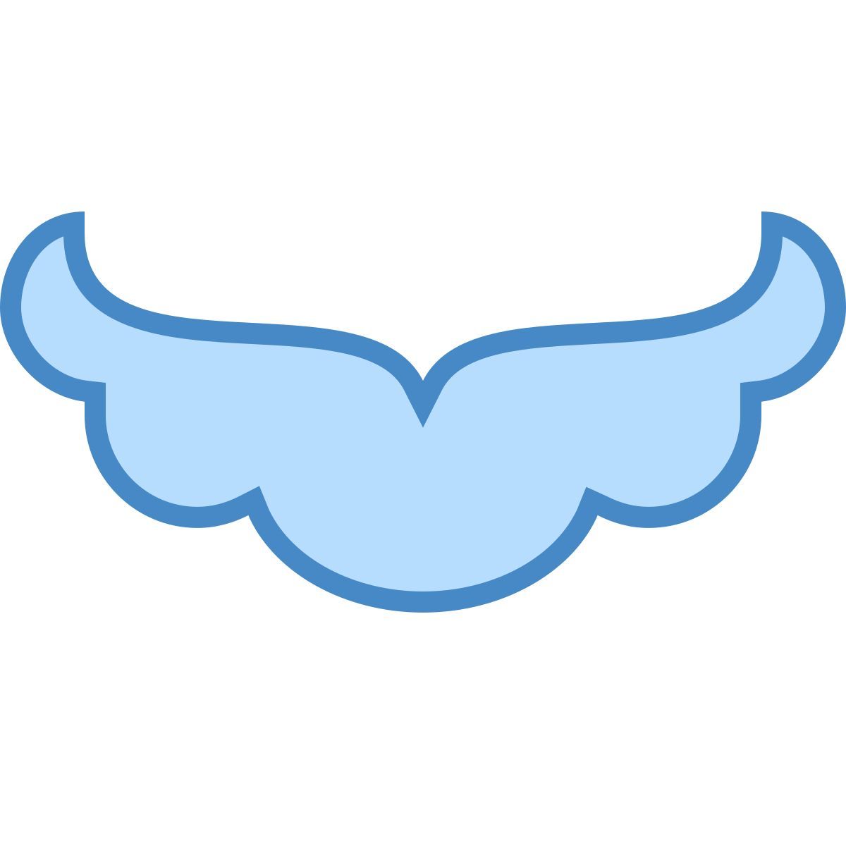 blue ui style mario schnurrbart icon