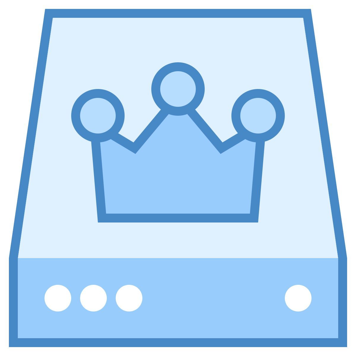 blue ui style 主动装置 icon