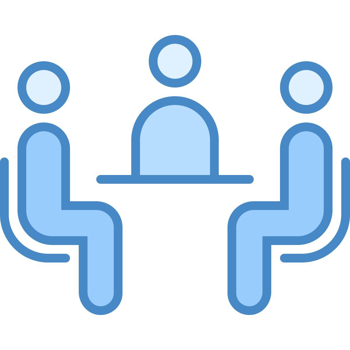 blue ui style sala de reuniones icon