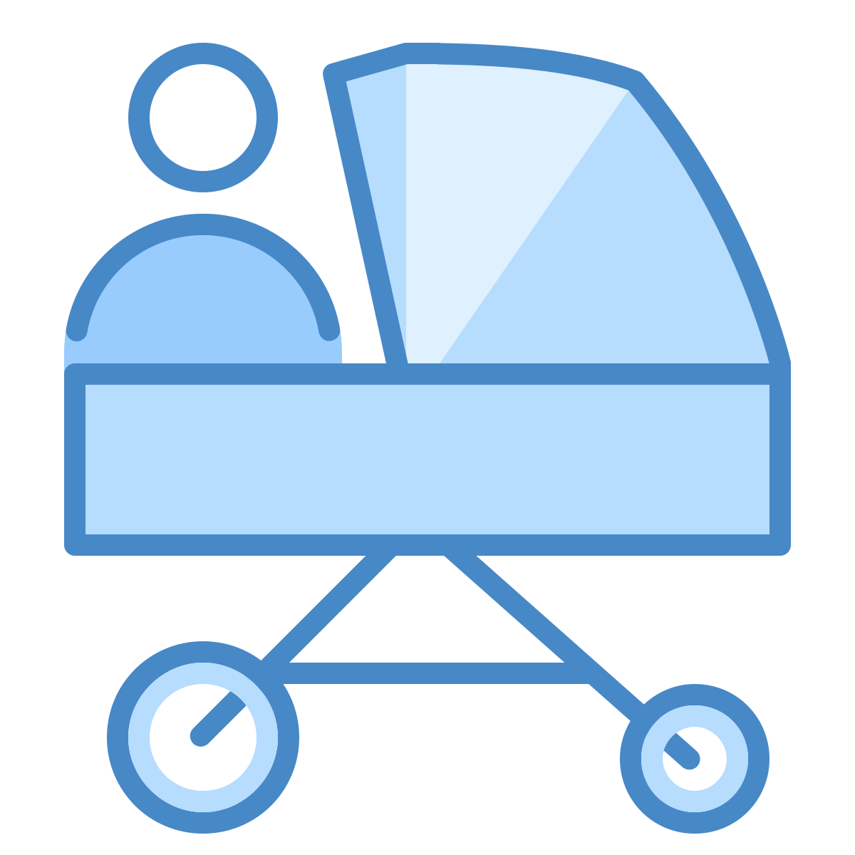blue ui style men age group 1 icon