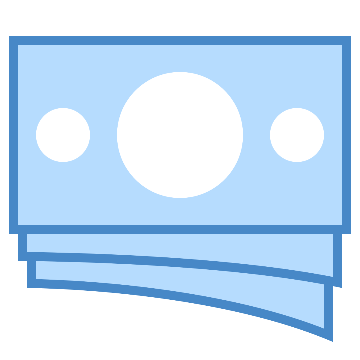 blue ui style money  v2 icon