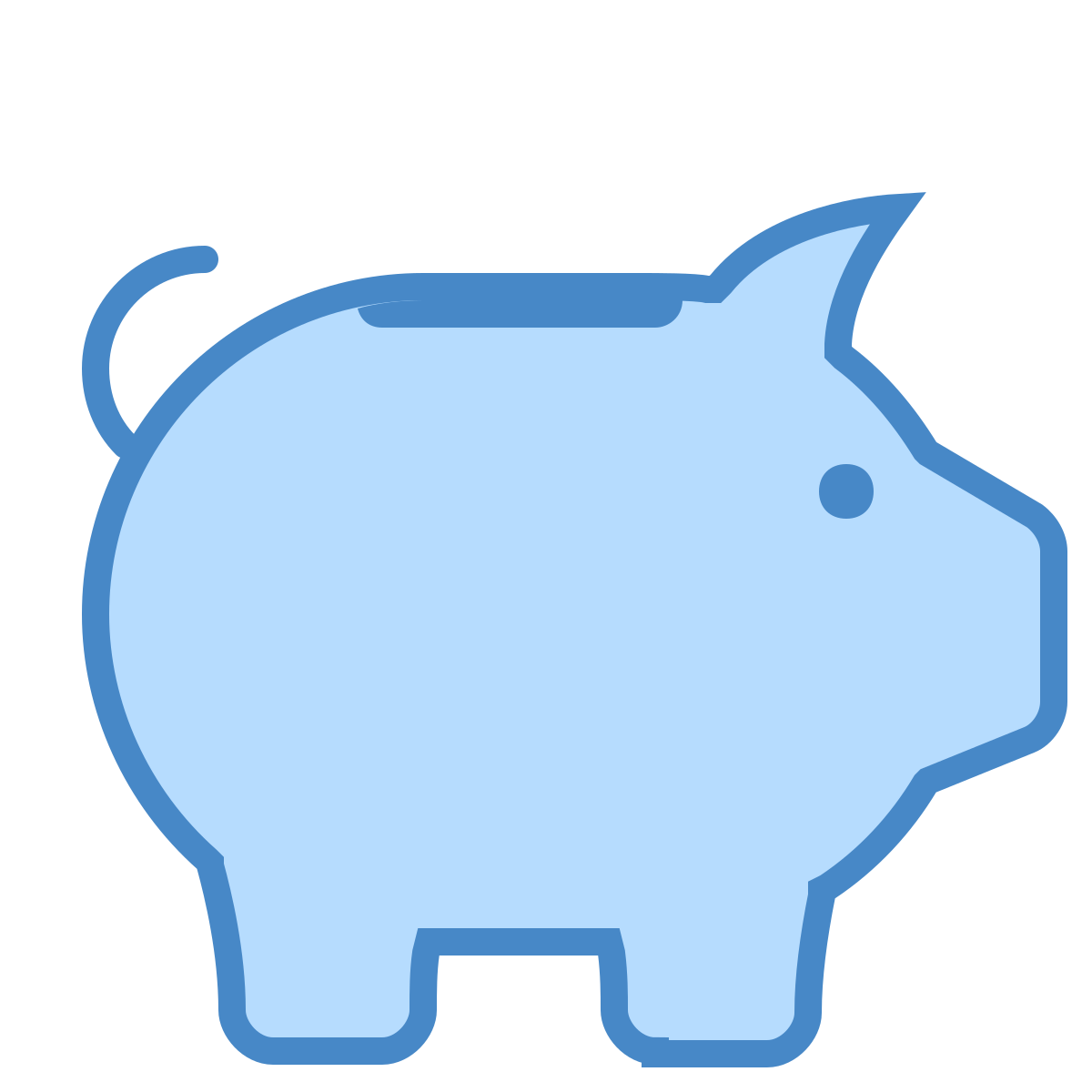 blue ui style money box  v2 icon