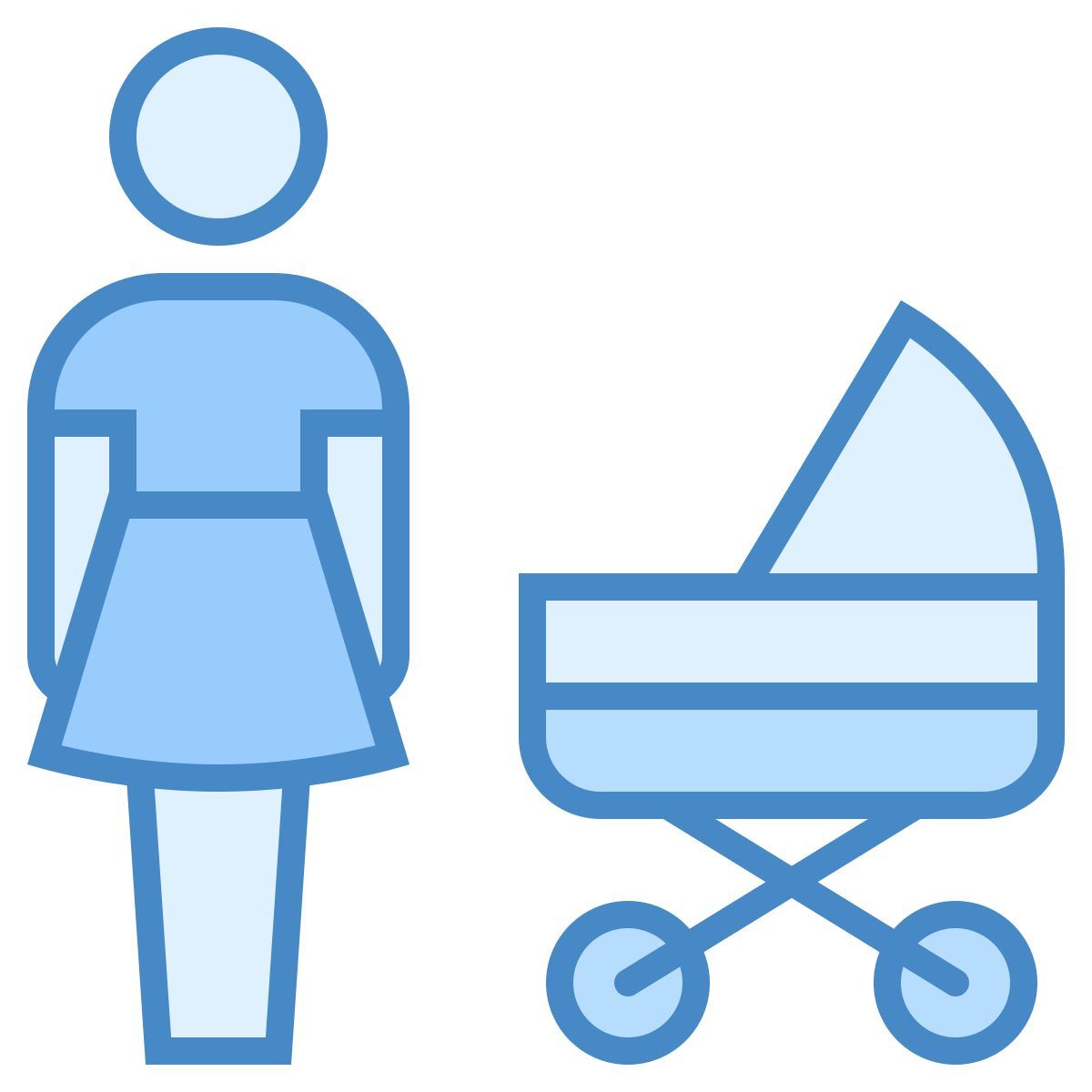 blue ui style 母亲 icon