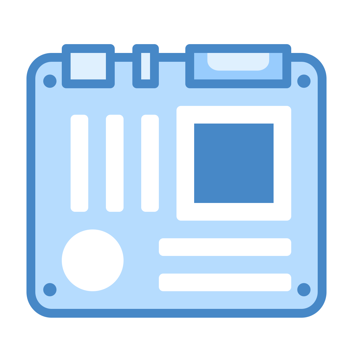 blue ui style motherboard icon