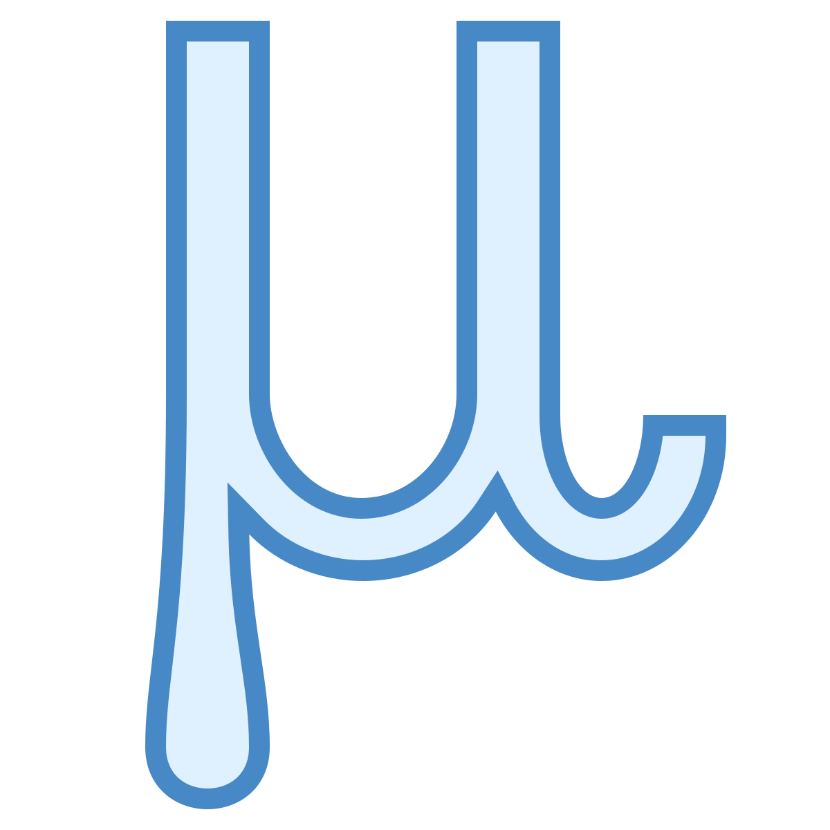 blue ui style mu icon
