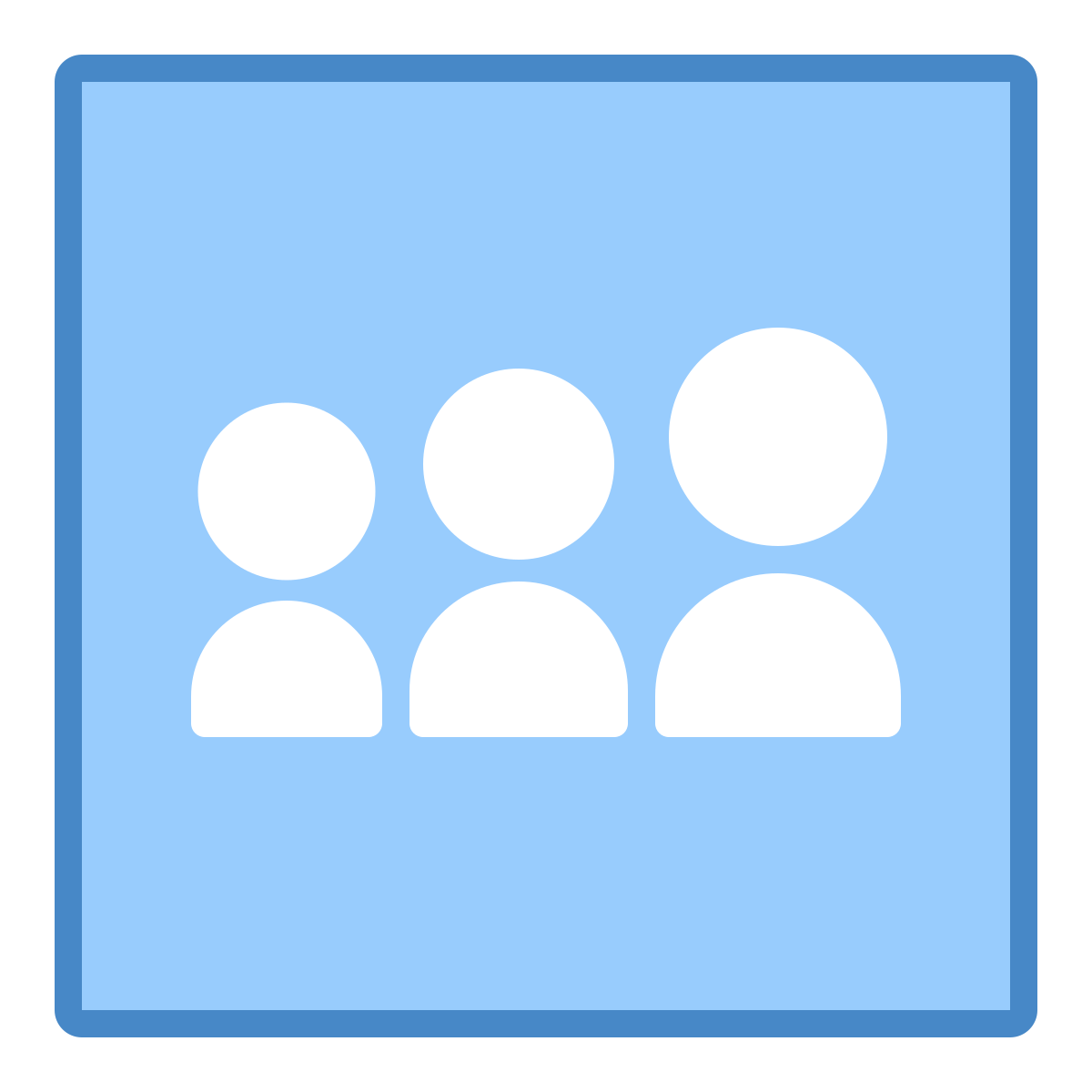 blue ui style myspace icon