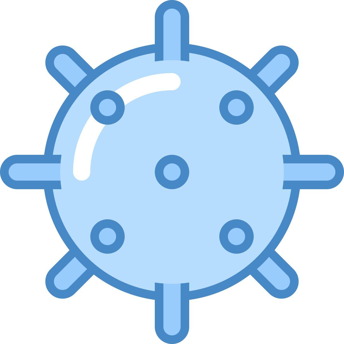 blue ui style 水雷 icon