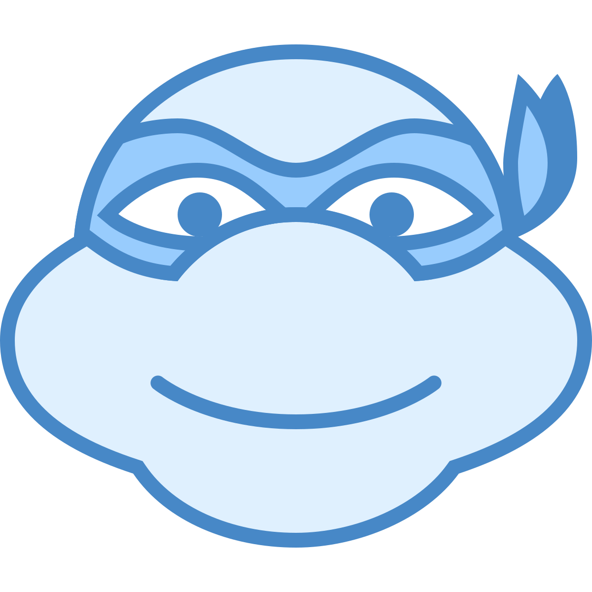 blue ui style ninja turtle icon