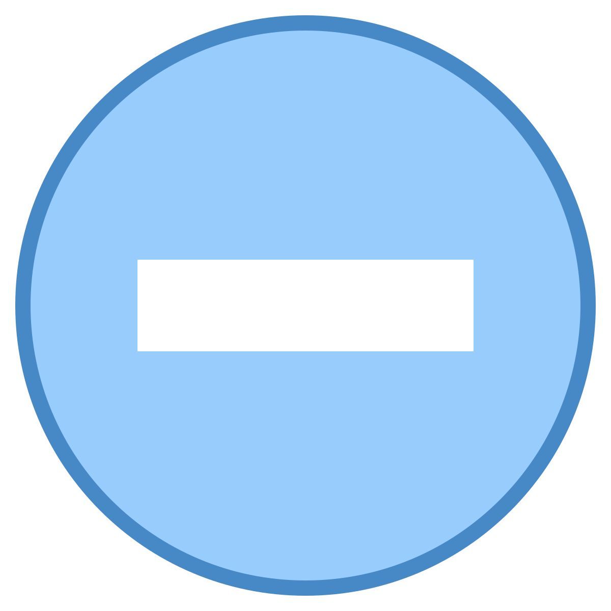 blue ui style 禁止入内 icon