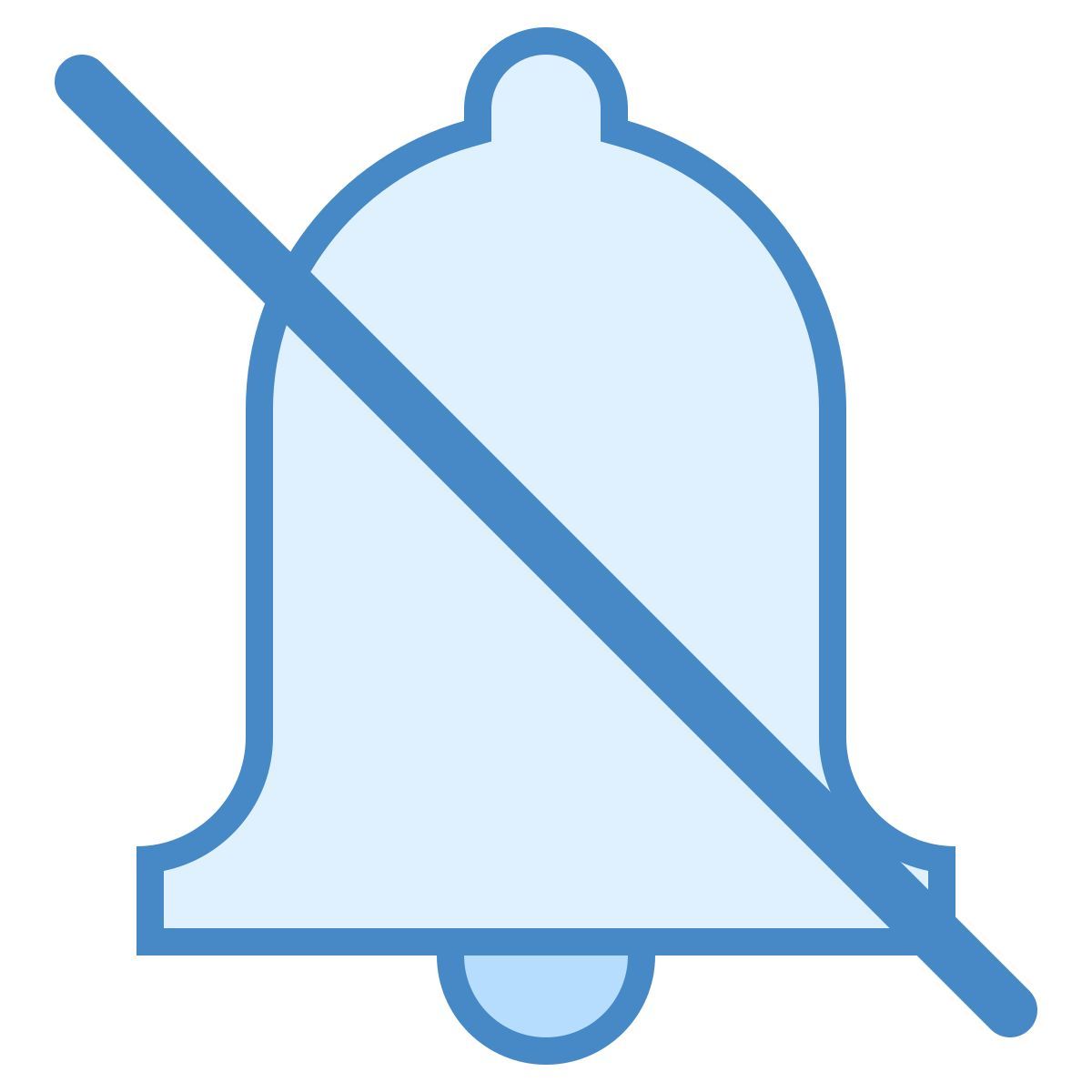 blue ui style 无提醒 icon