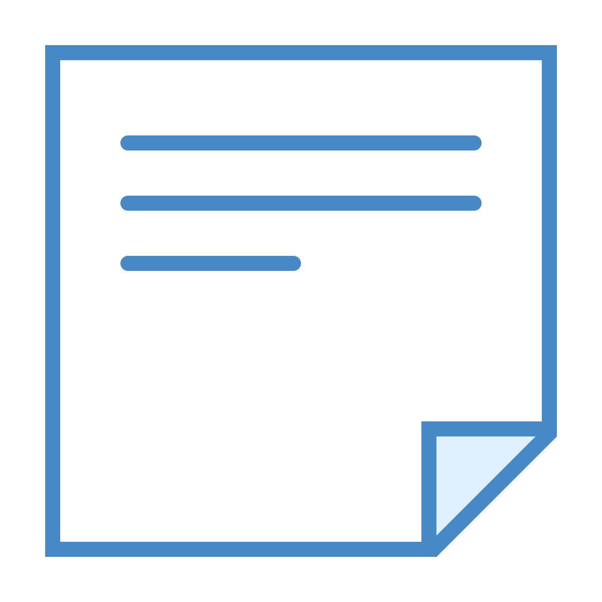 blue ui style 노트 icon