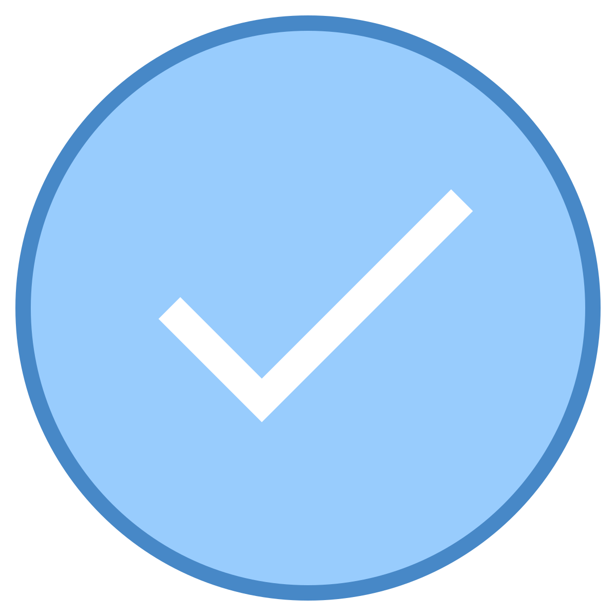 blue ui style ok  v2 icon
