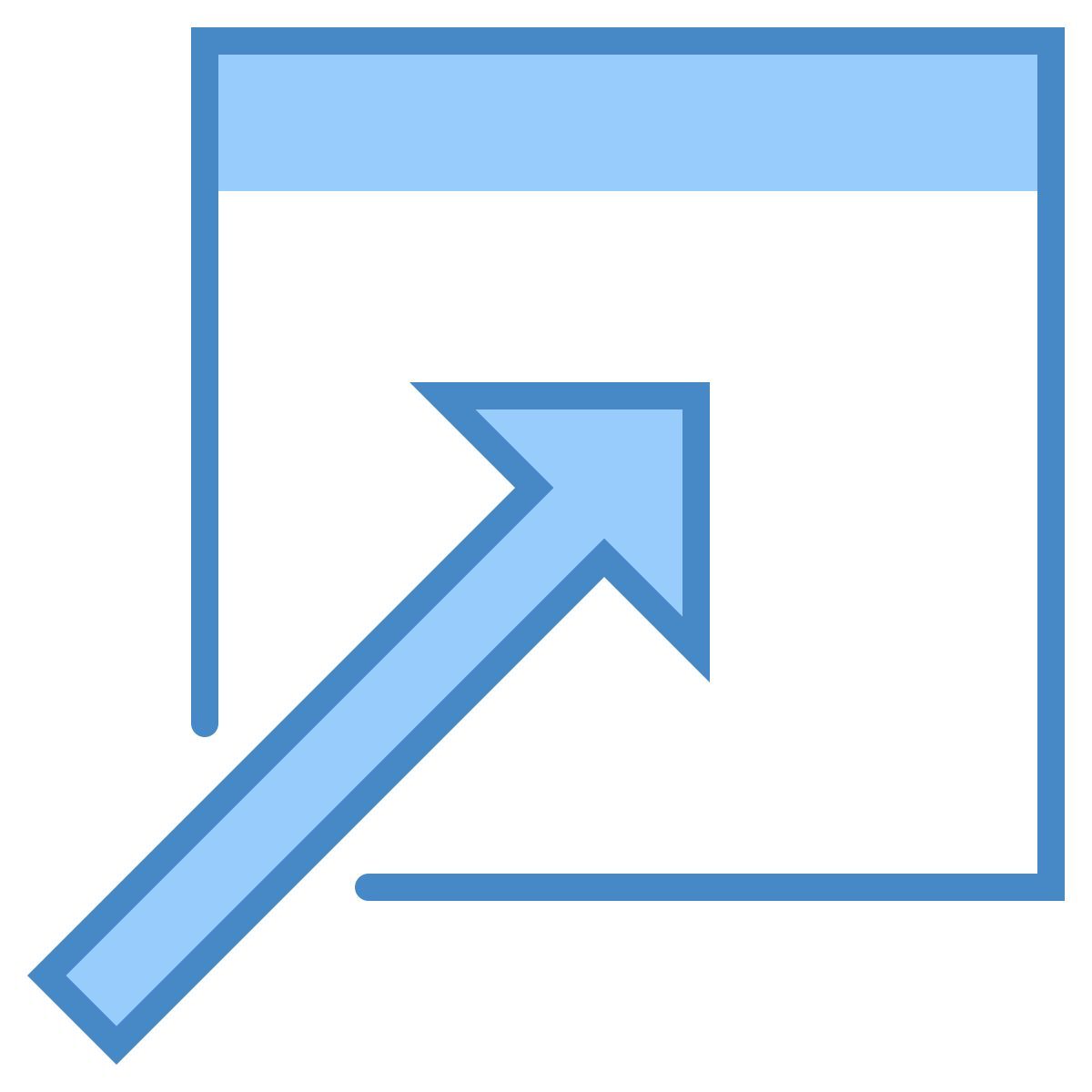 blue ui style 온라인 광고 icon