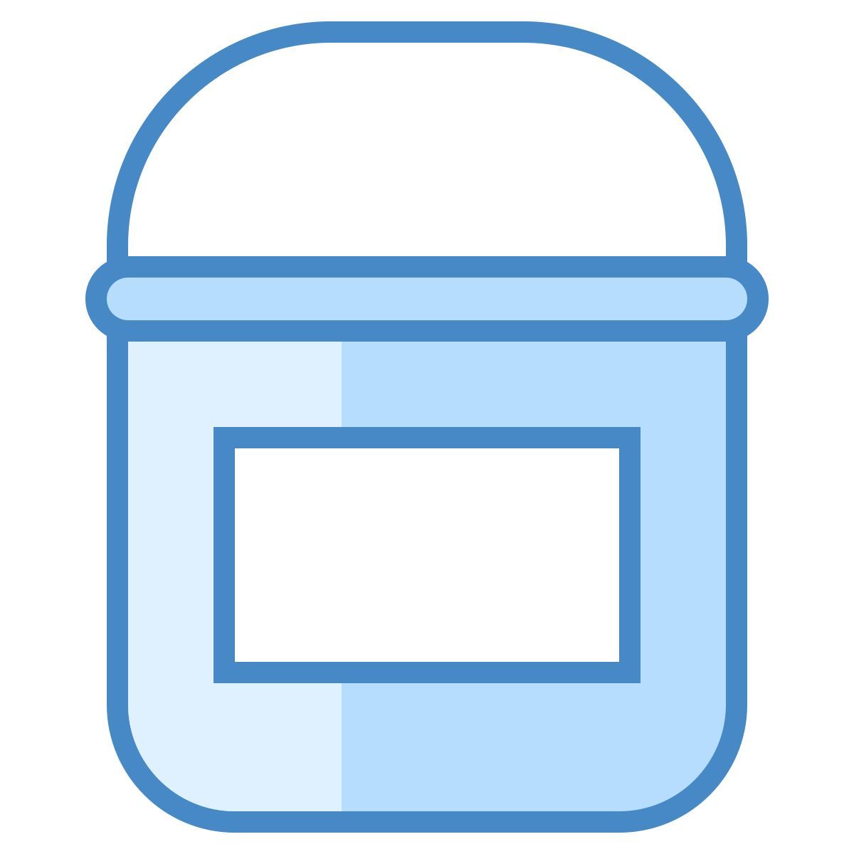 blue ui style 라벨로 페인트 통 icon