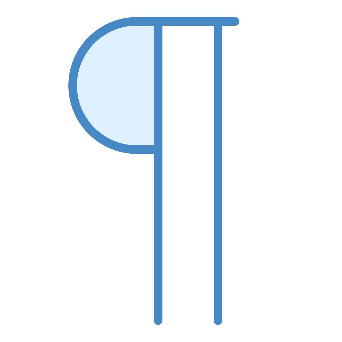 blue ui style 段 icon