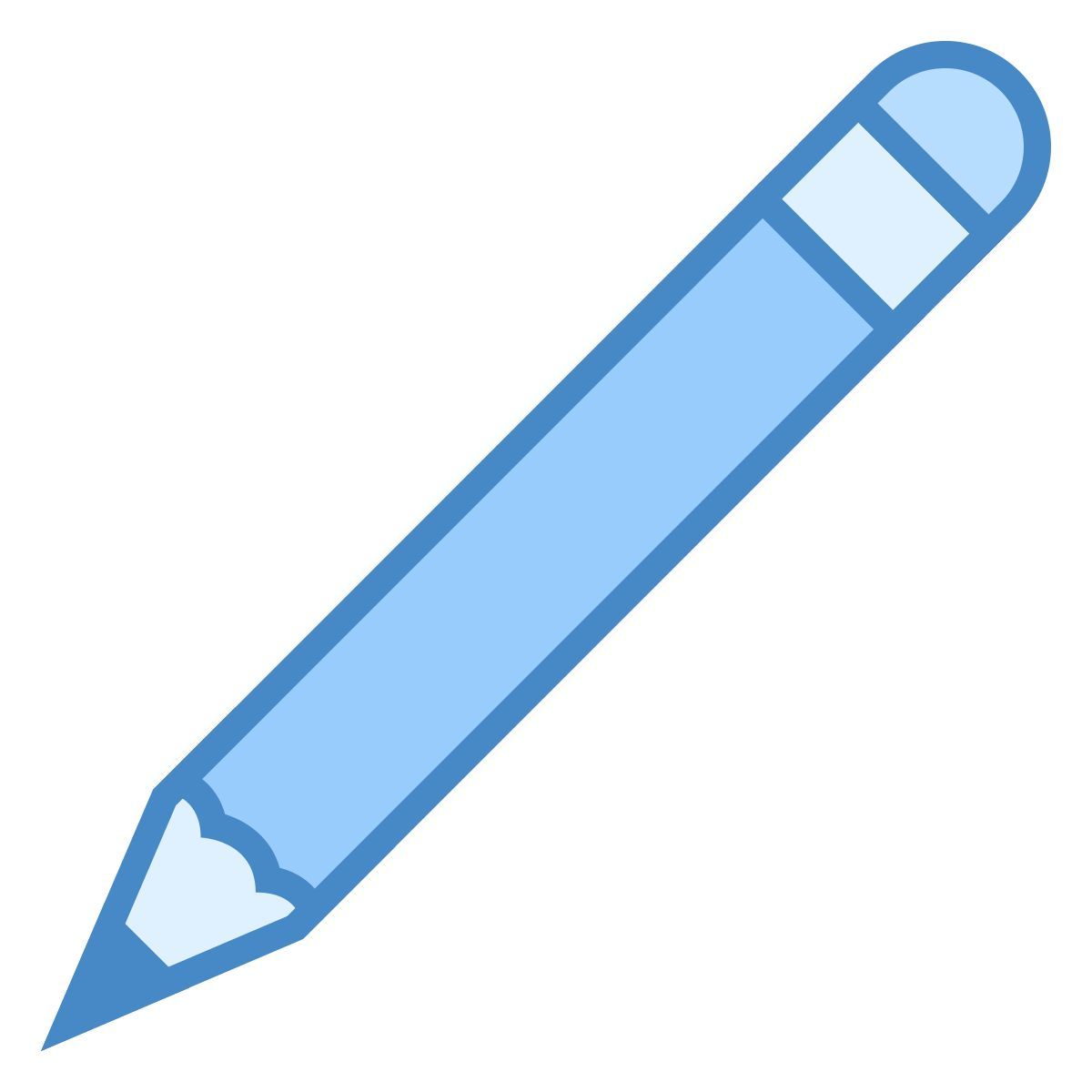 blue ui style pencil icon