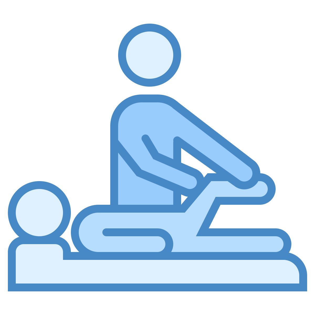 blue ui style kinésithérapie icon