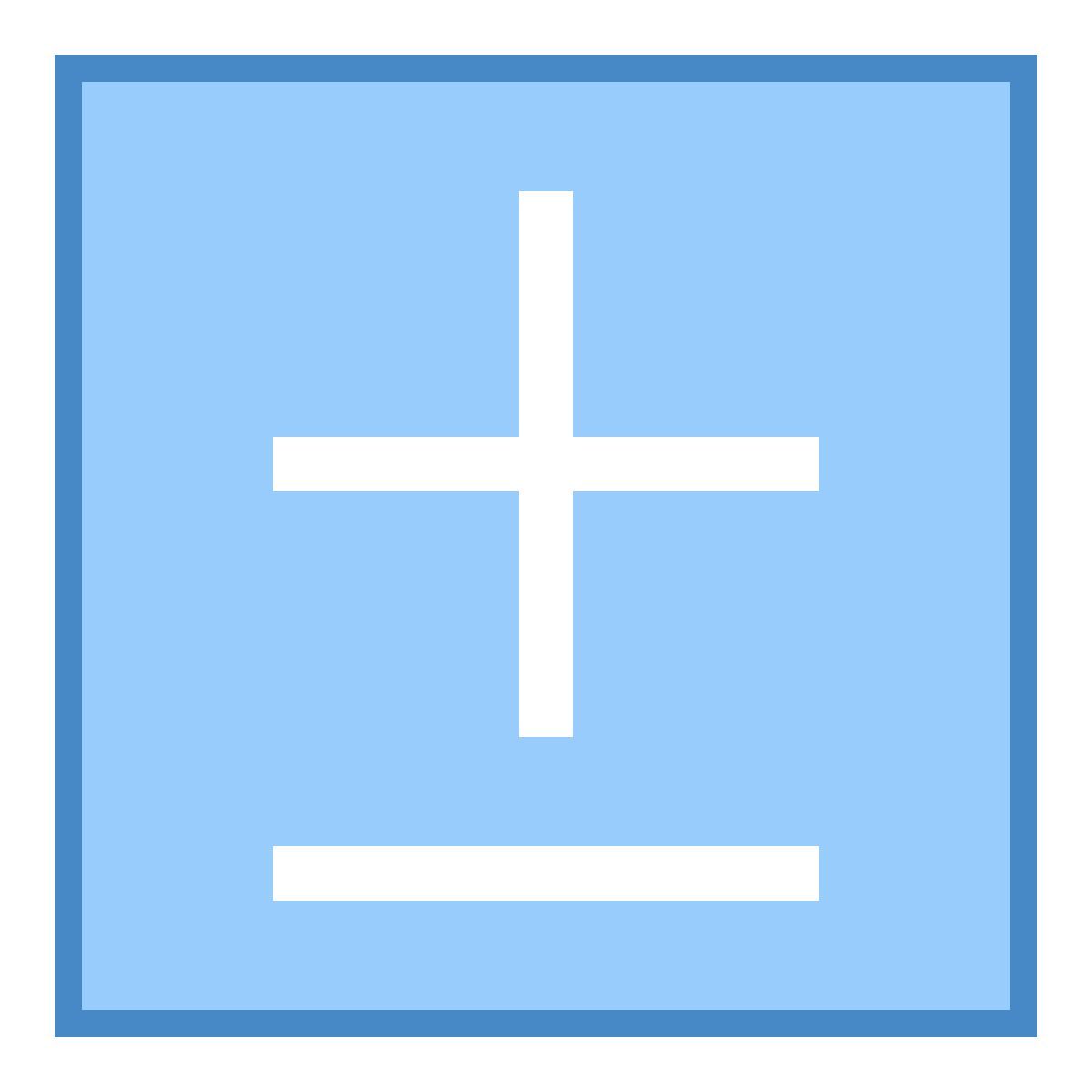 blue ui style plus moins 2 icon