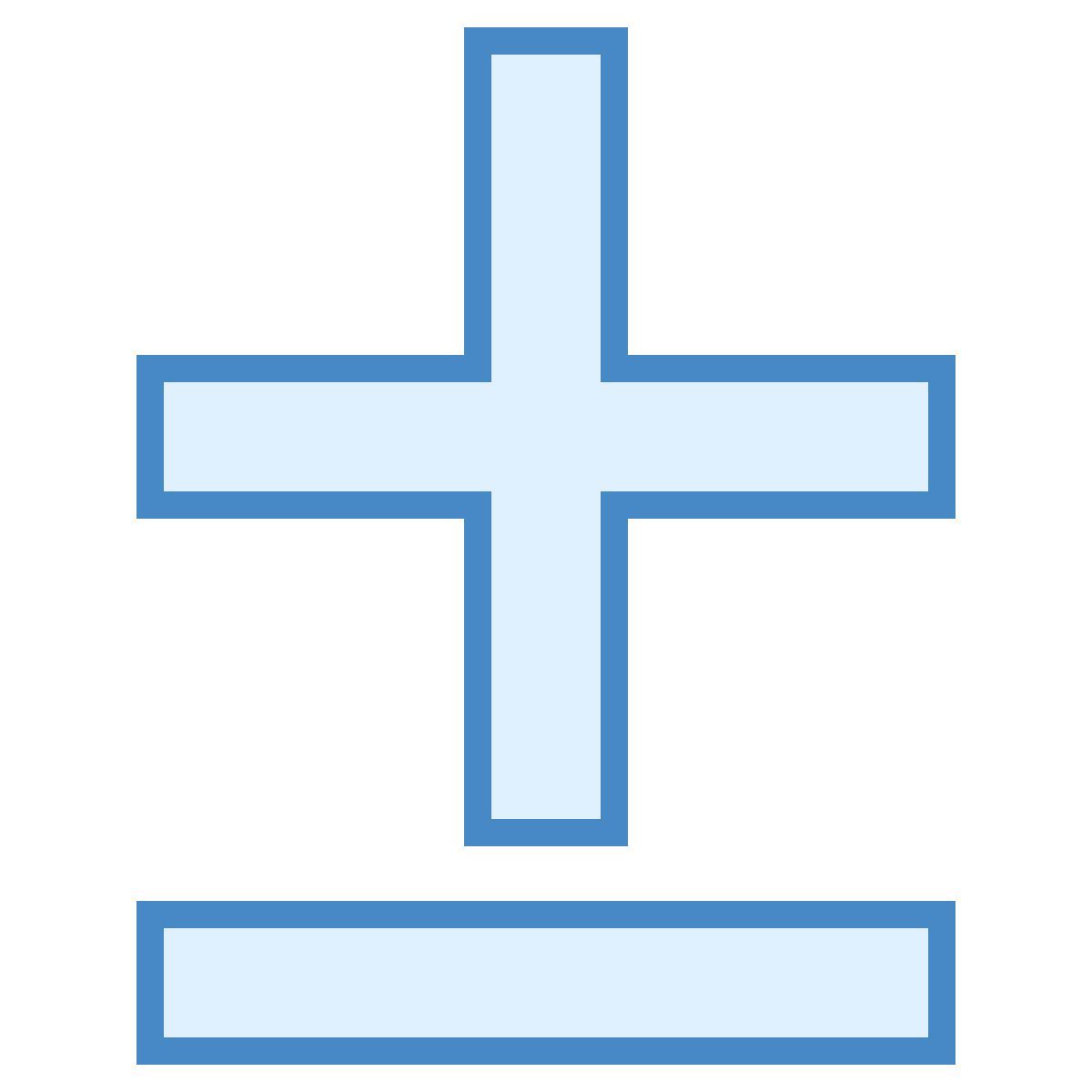 blue ui style 플러스 마이너스 icon