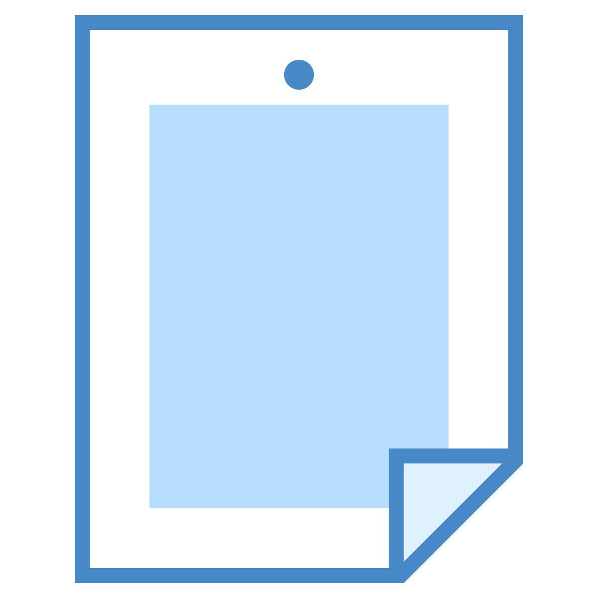 blue ui style poster icon