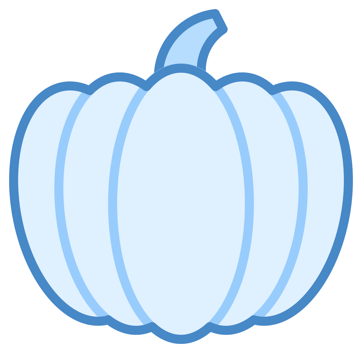 blue ui style pumpkin icon