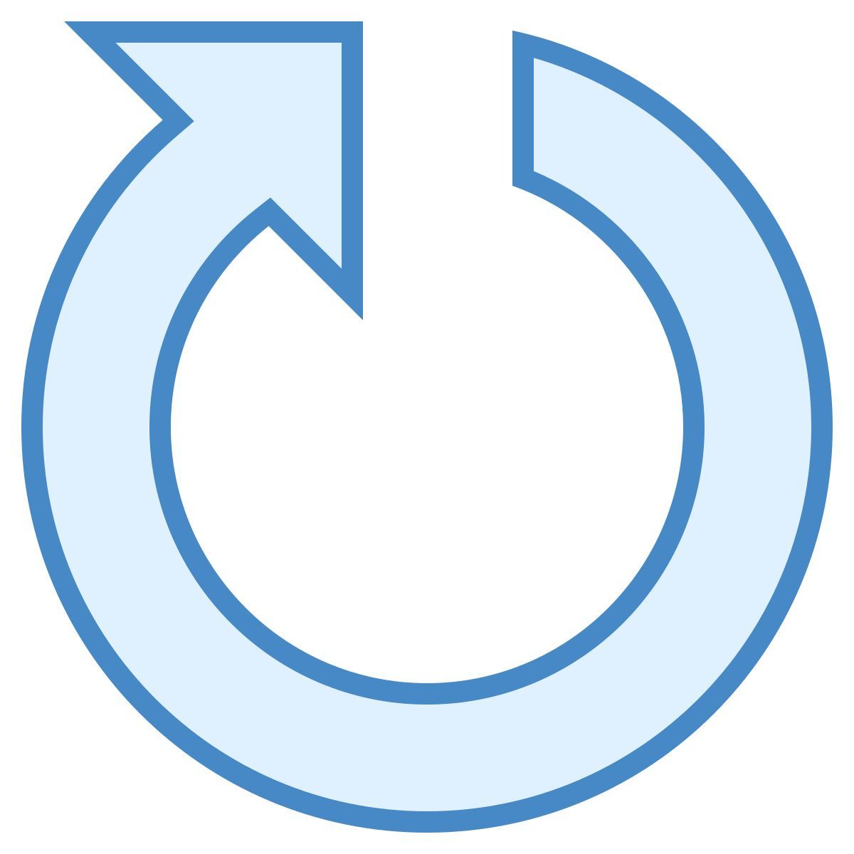 blue ui style 重启 icon