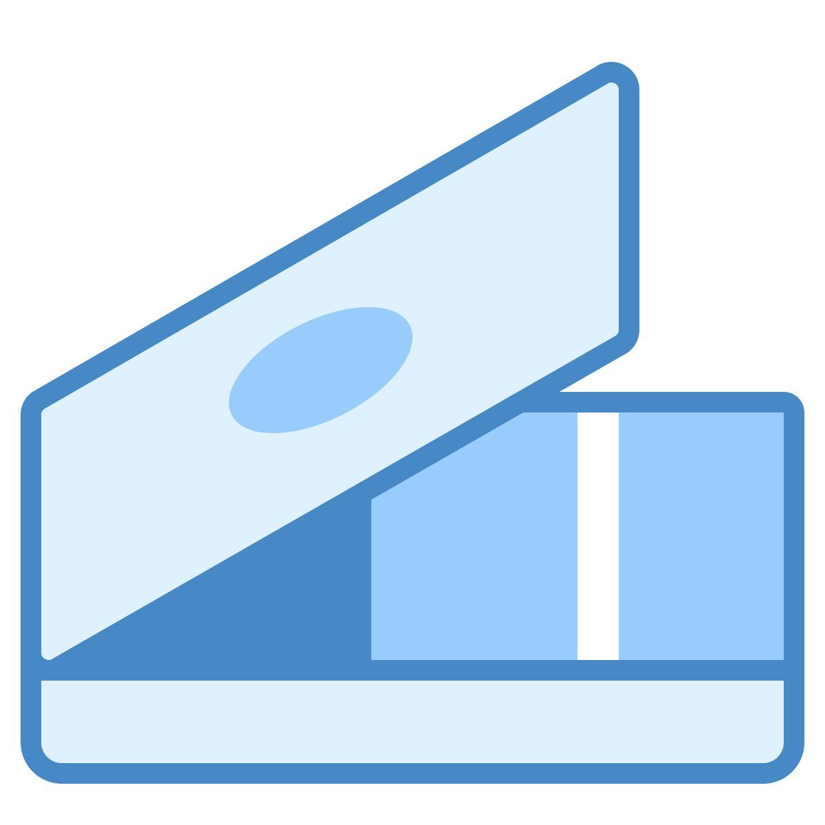 blue ui style scanner icon