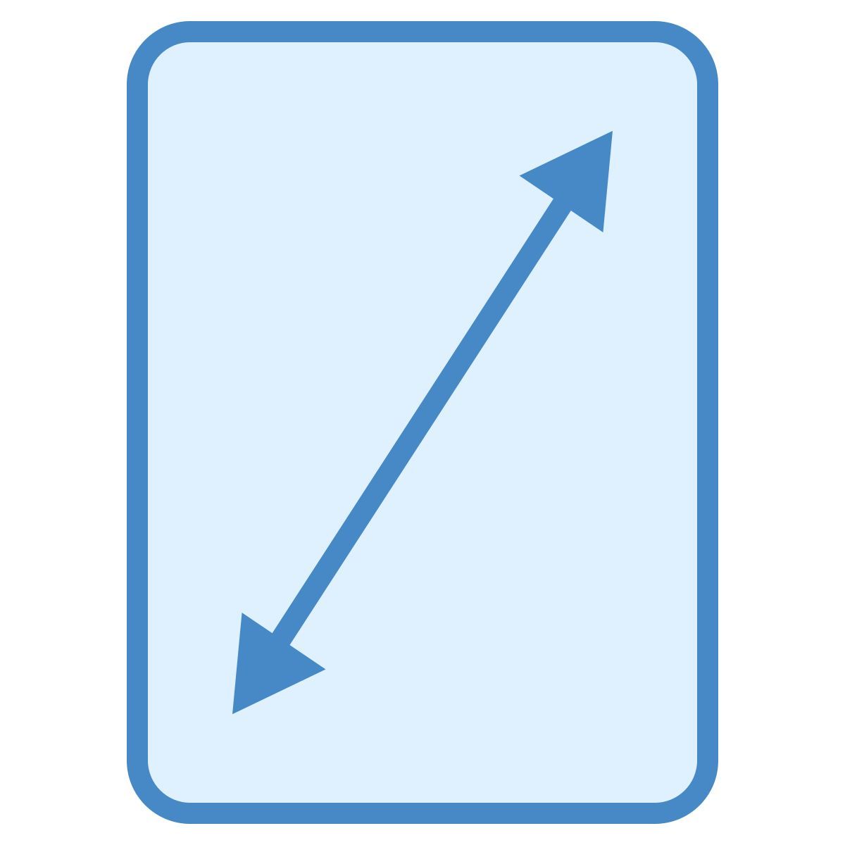 blue ui style screen resolution icon