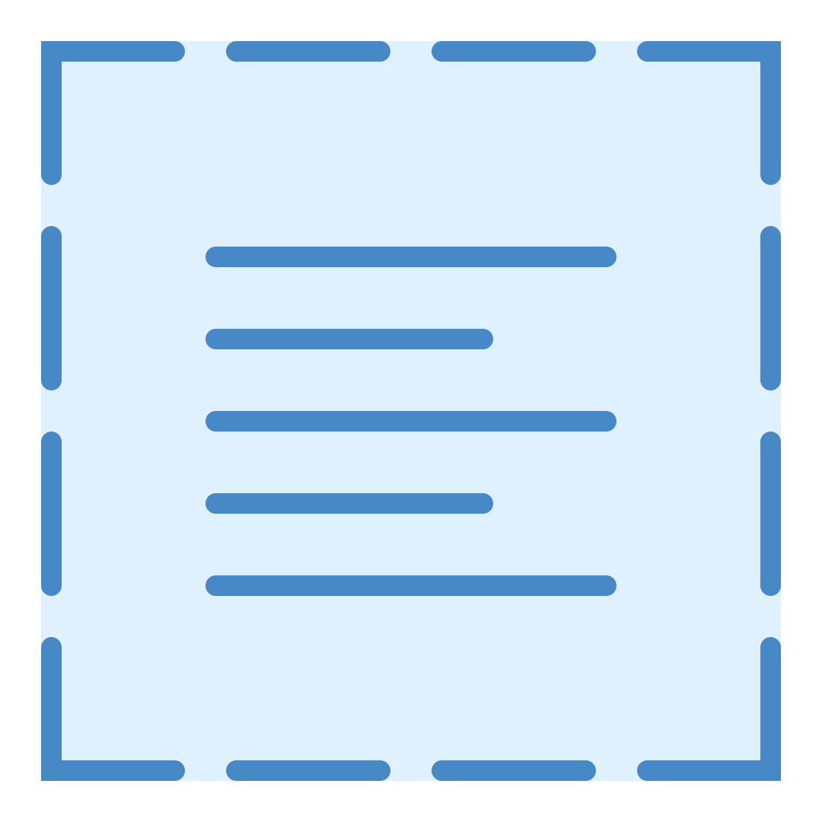 blue ui style select all icon