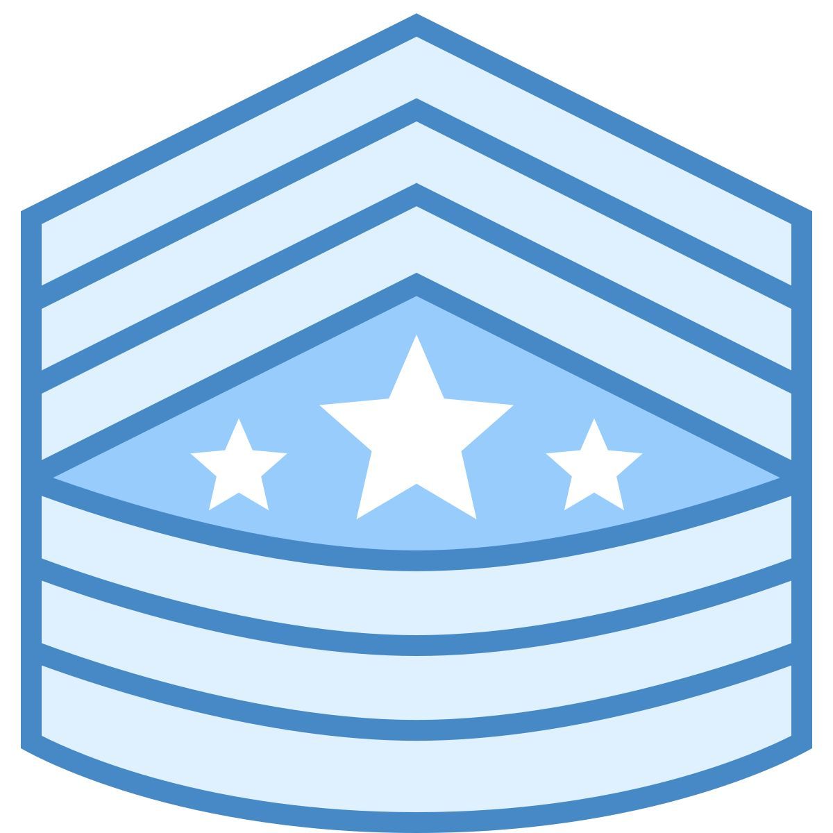 blue ui style sargento major do exército sma icon