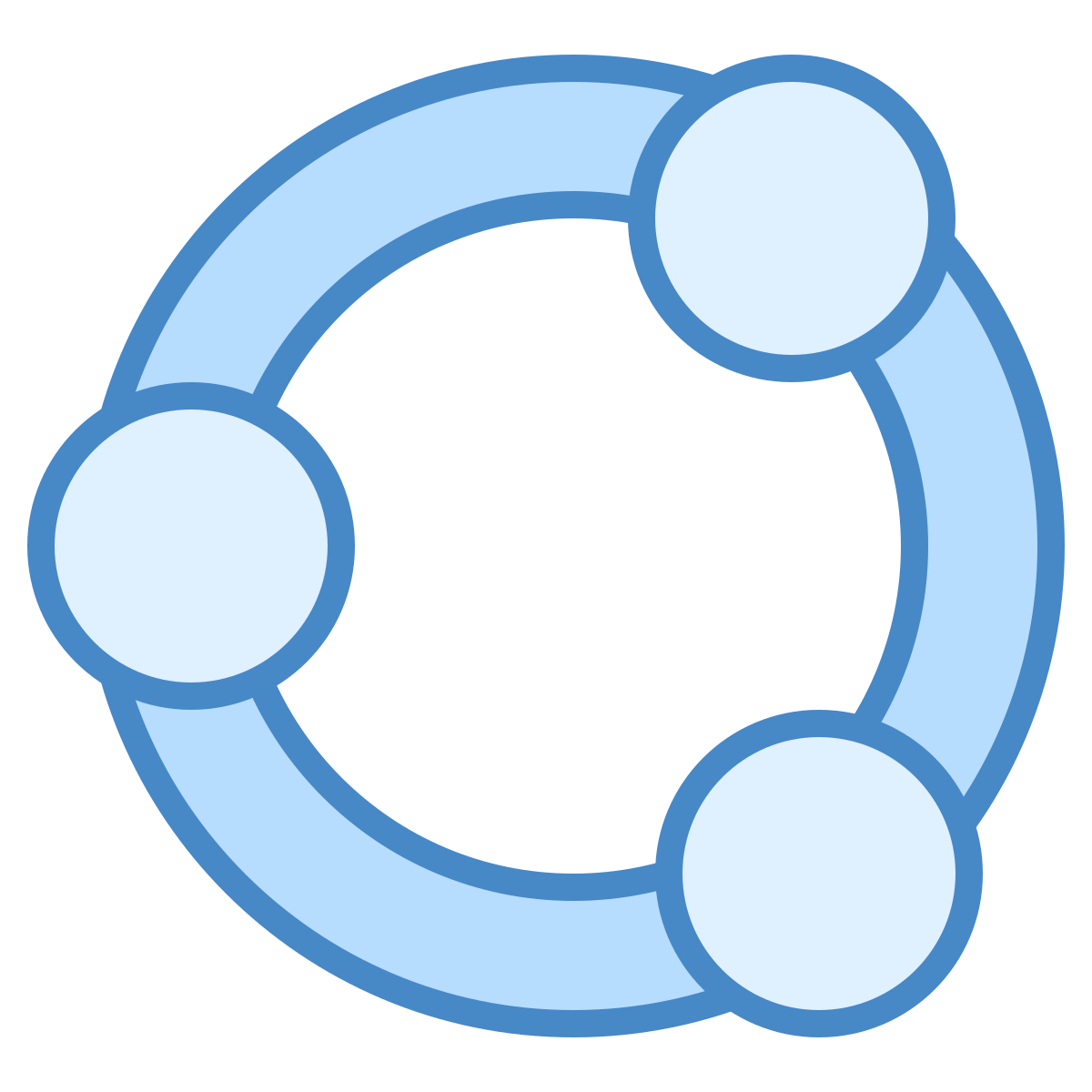 blue ui style share icon