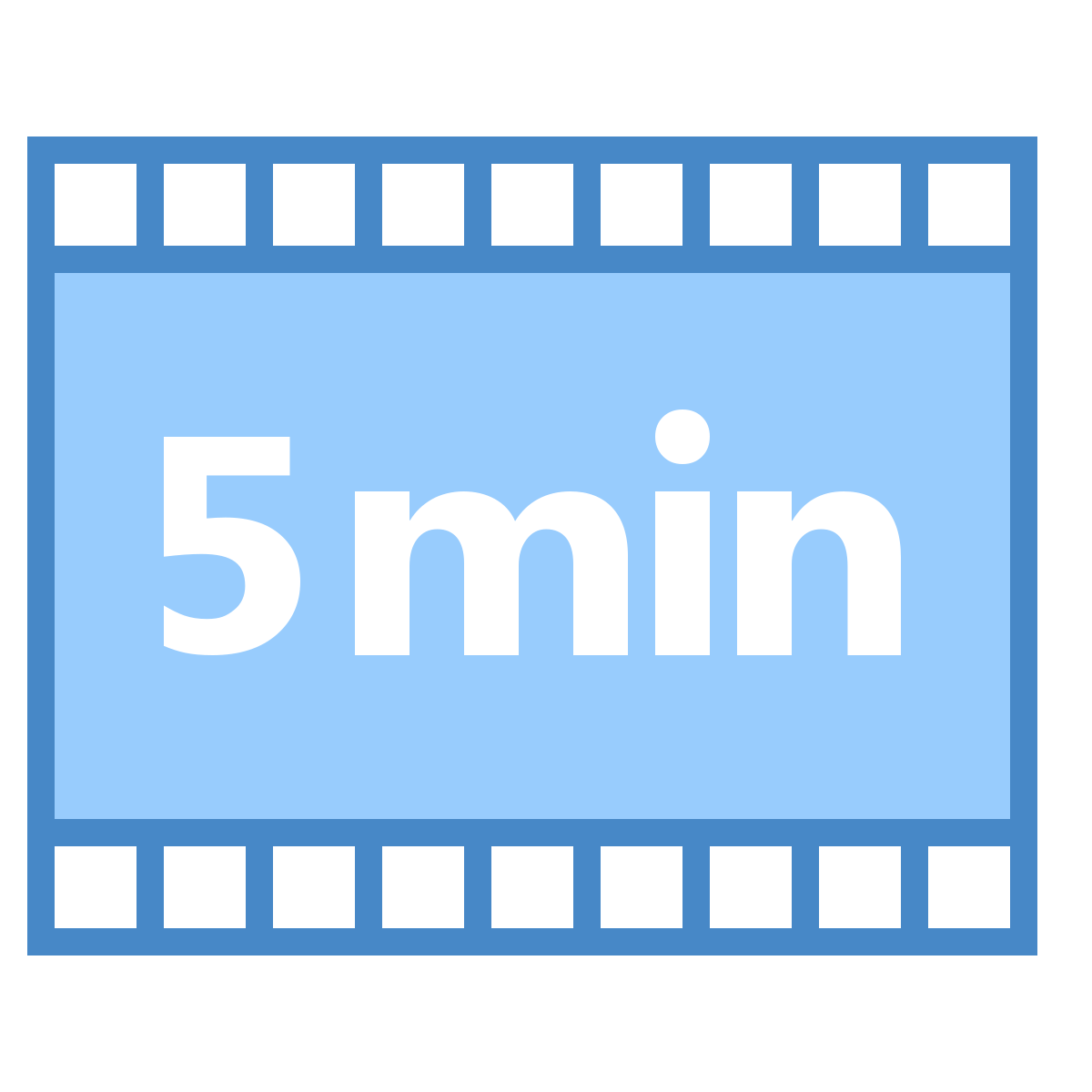 blue ui style short icon