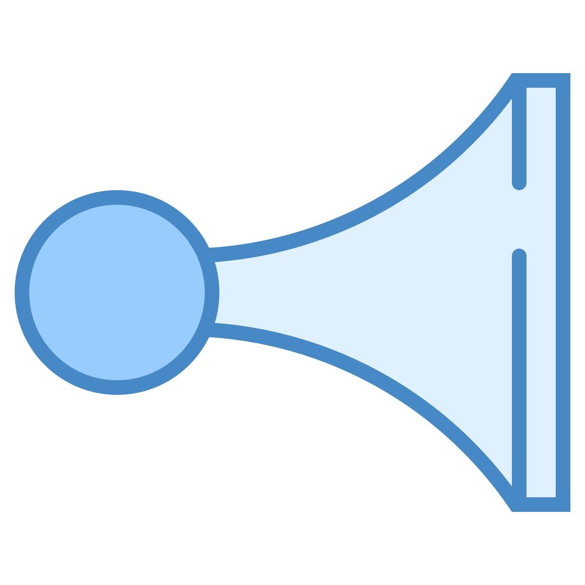 blue ui style klaxon icon