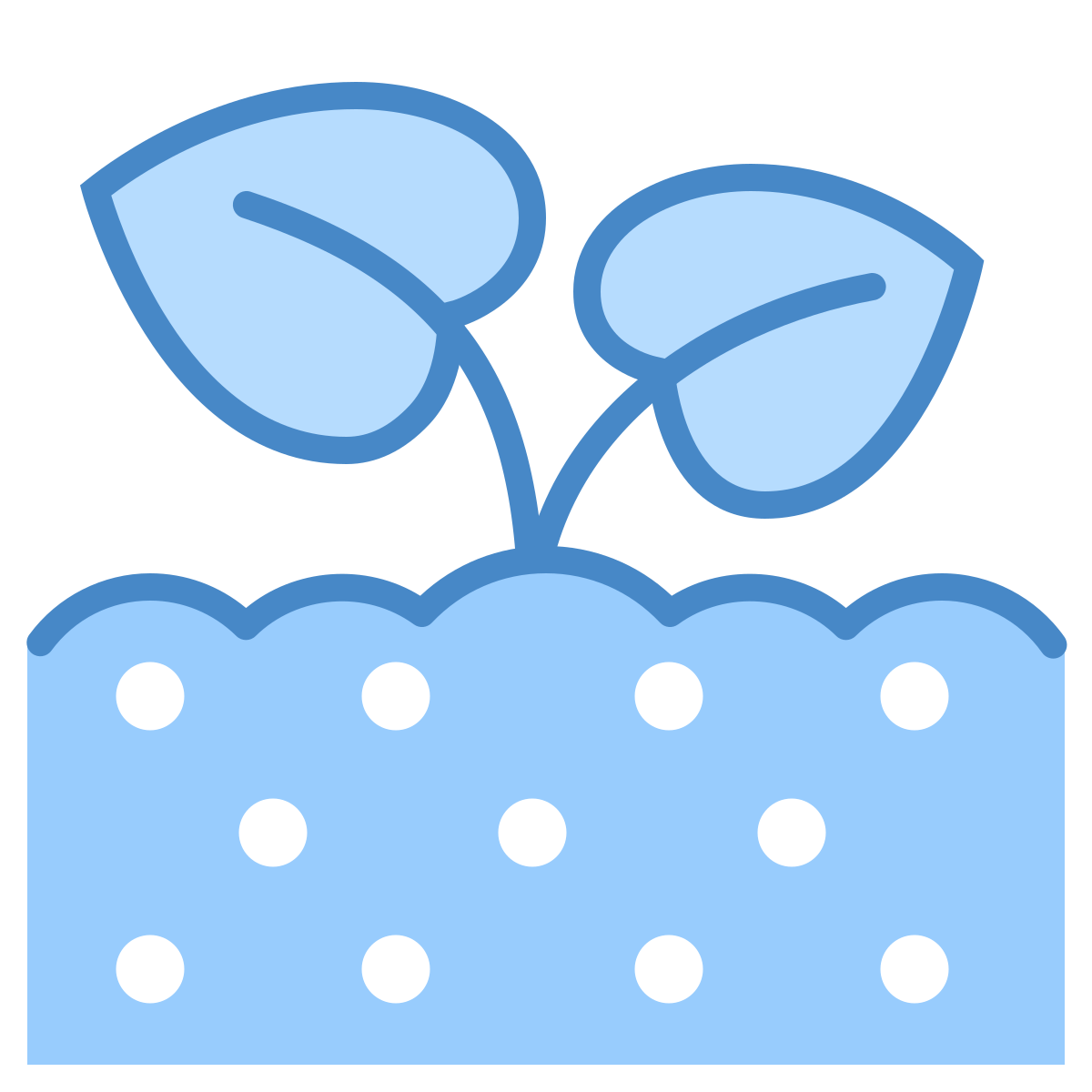 blue ui style soil icon