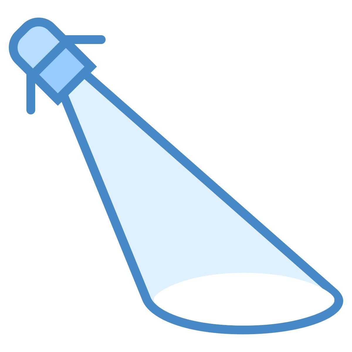 blue ui style riflettore icon