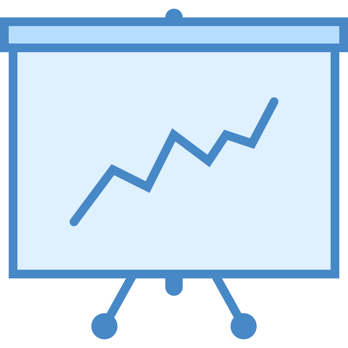 blue ui style statistics icon