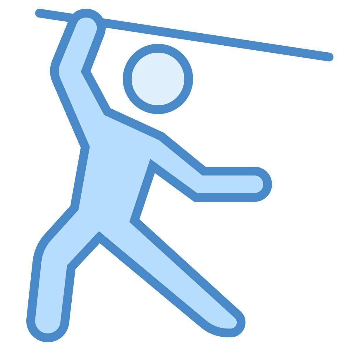 blue ui style stockkampf icon