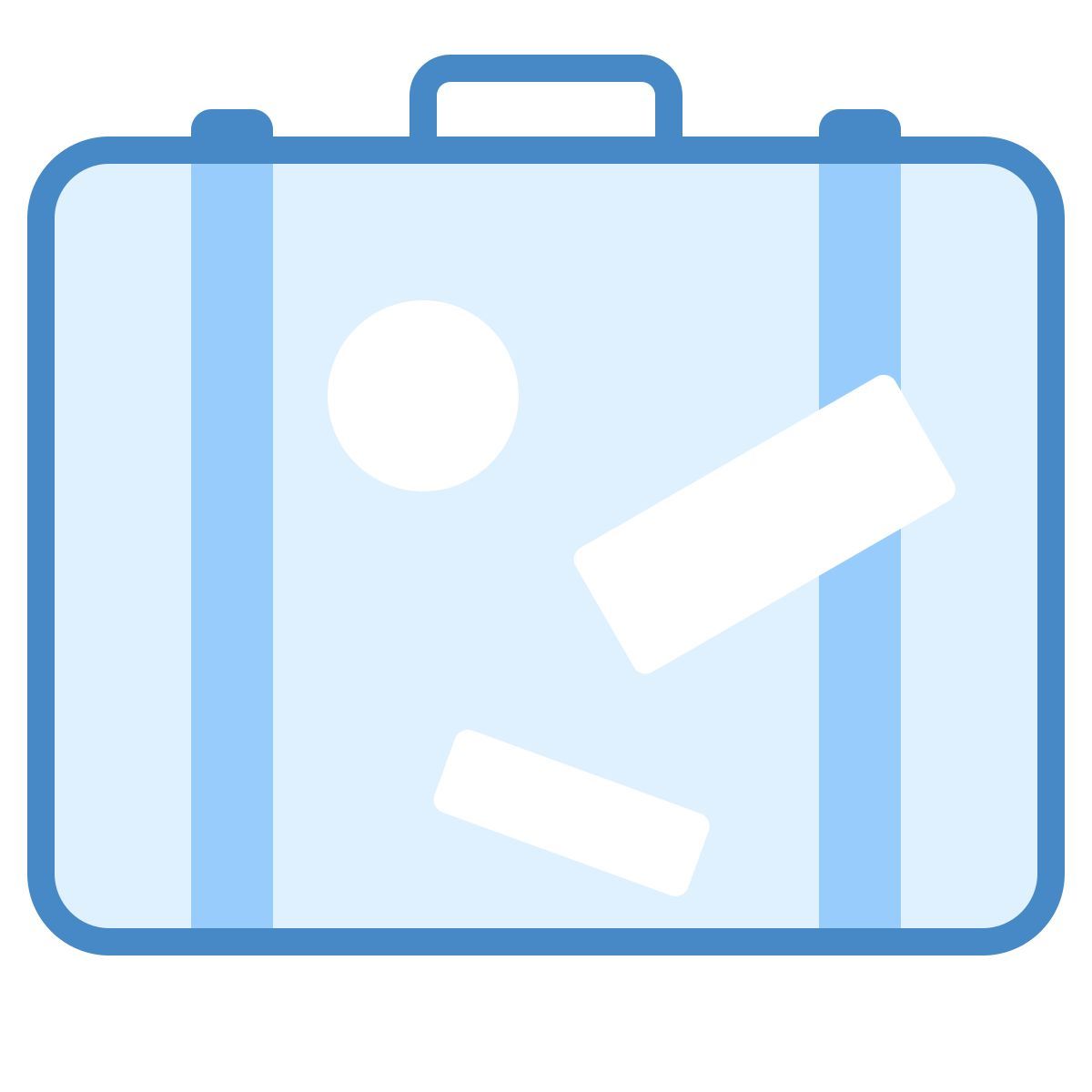 blue ui style valigia icon