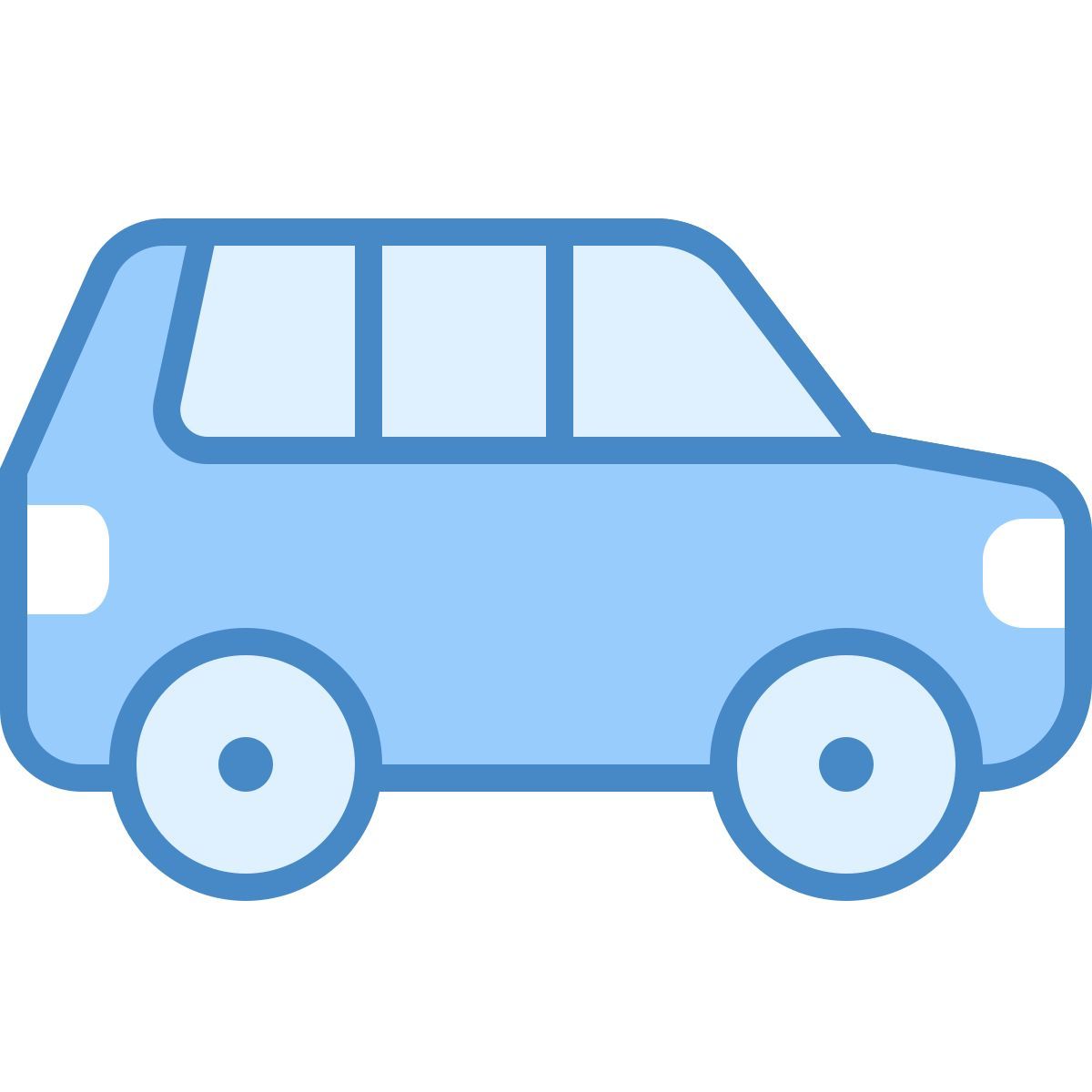 blue ui style suv icon