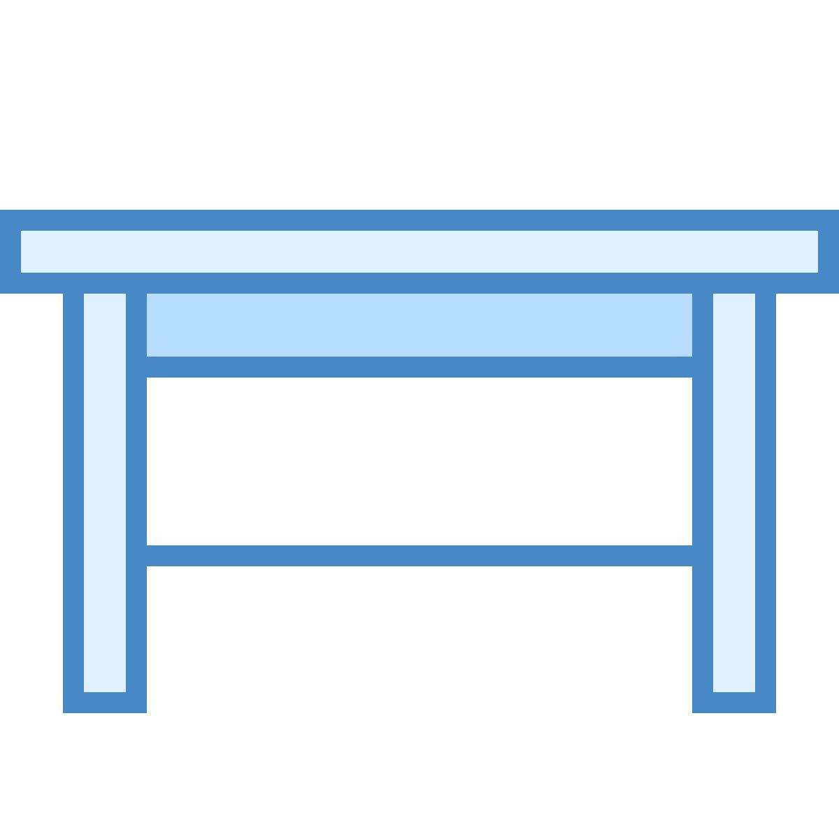 blue ui style 탁자 icon