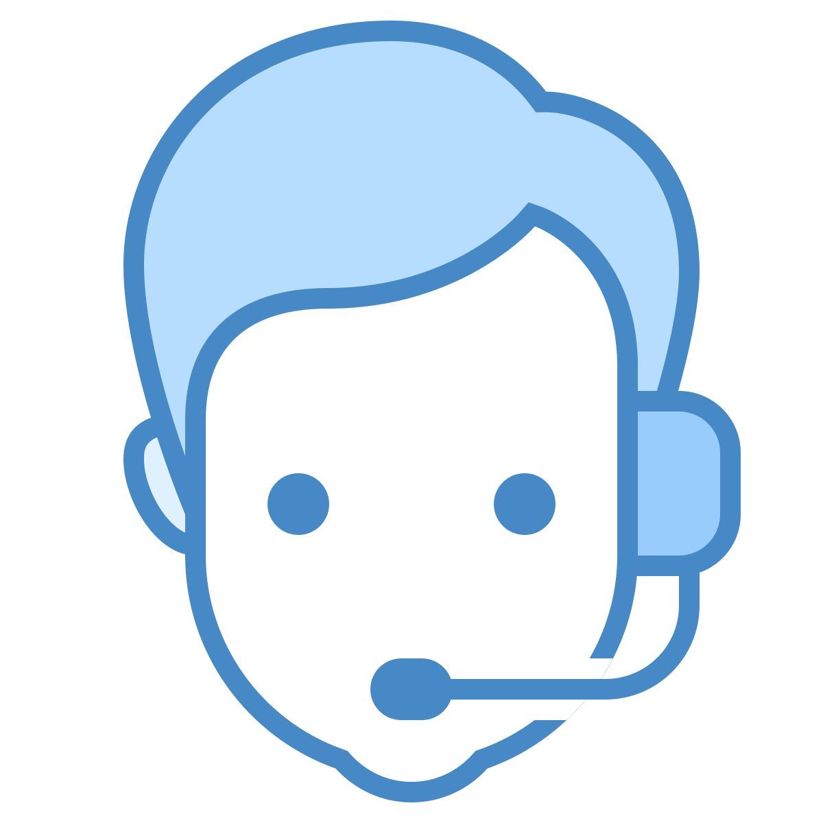 blue ui style operator icon