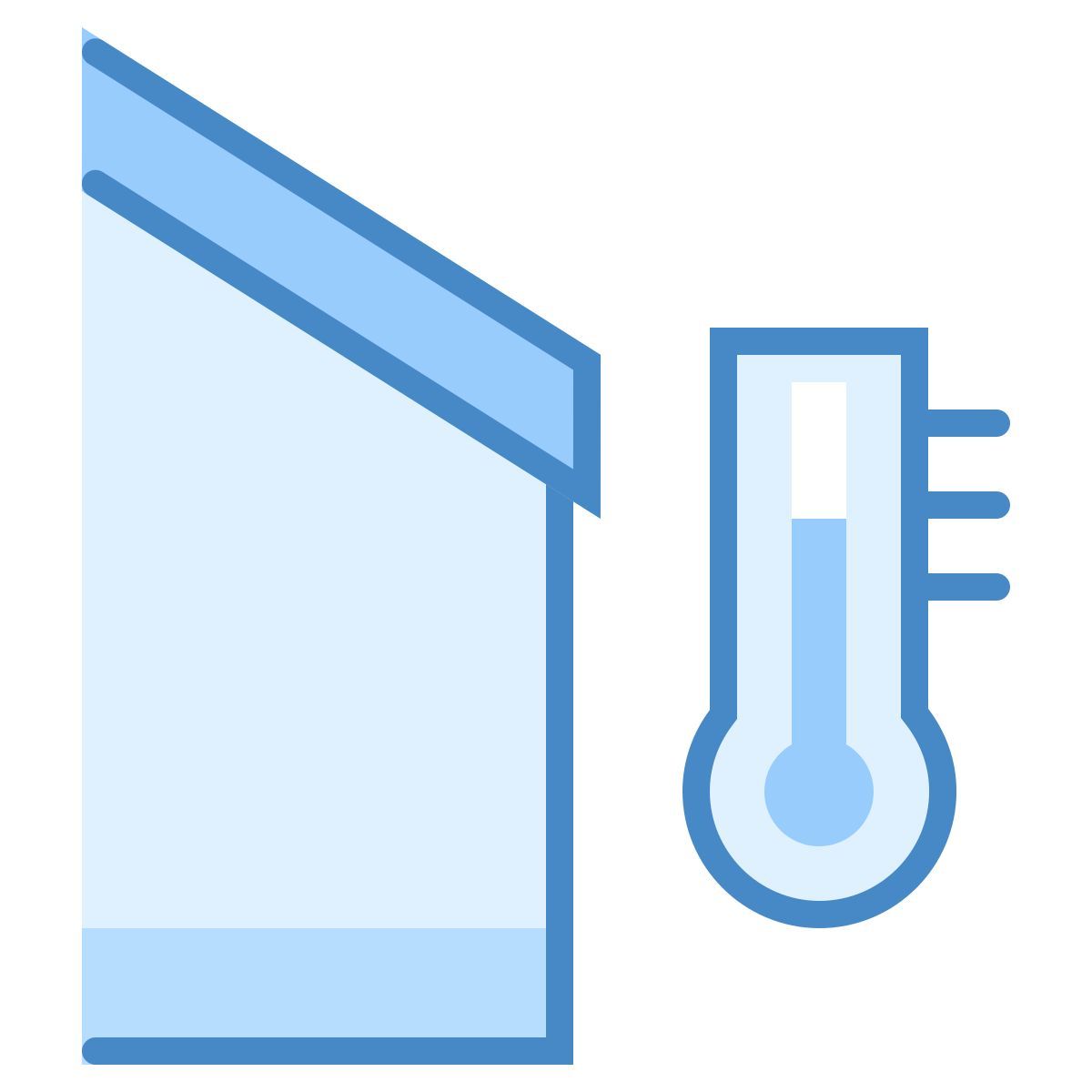 blue ui style temperatura exterior icon