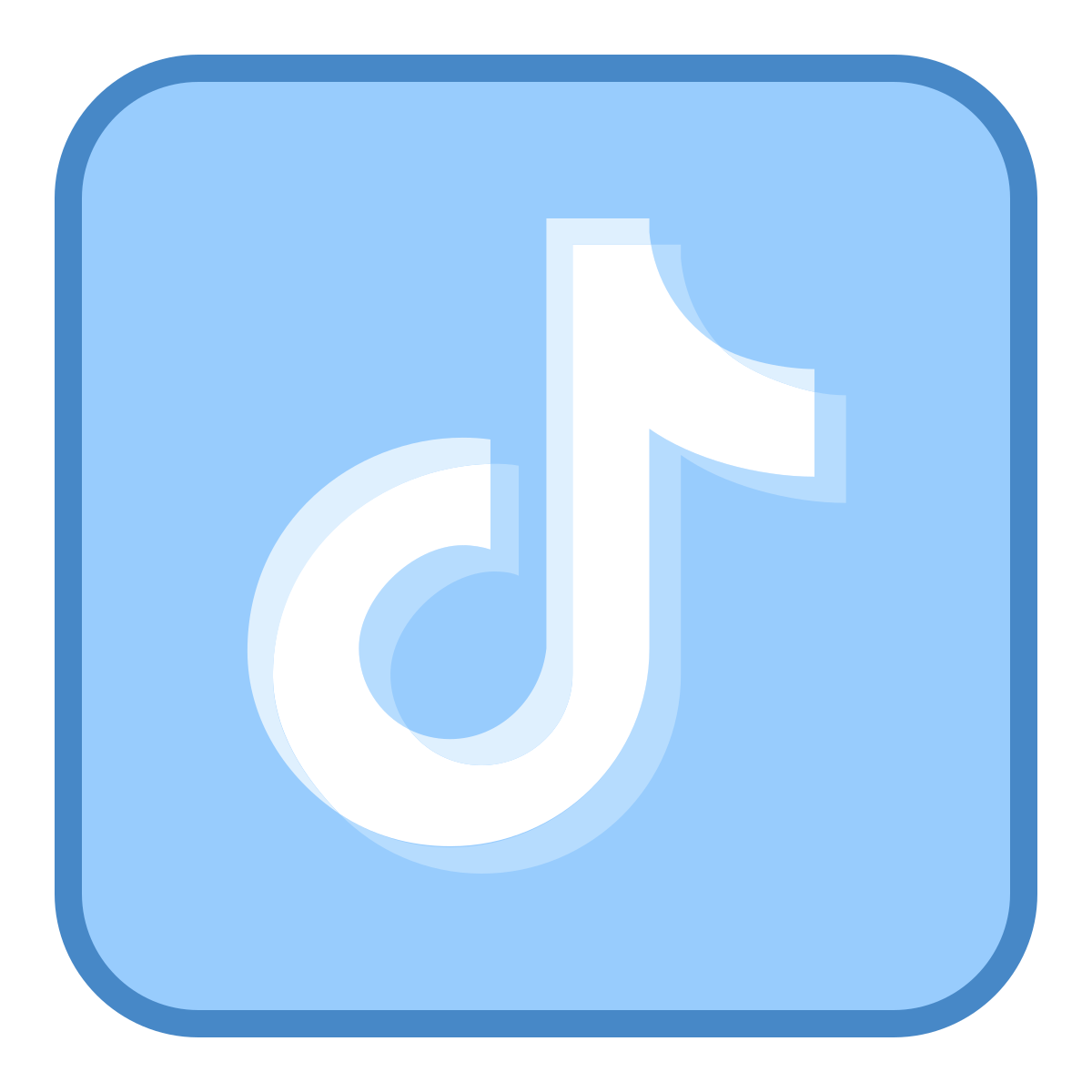 blue ui style tiktok  v2 icon