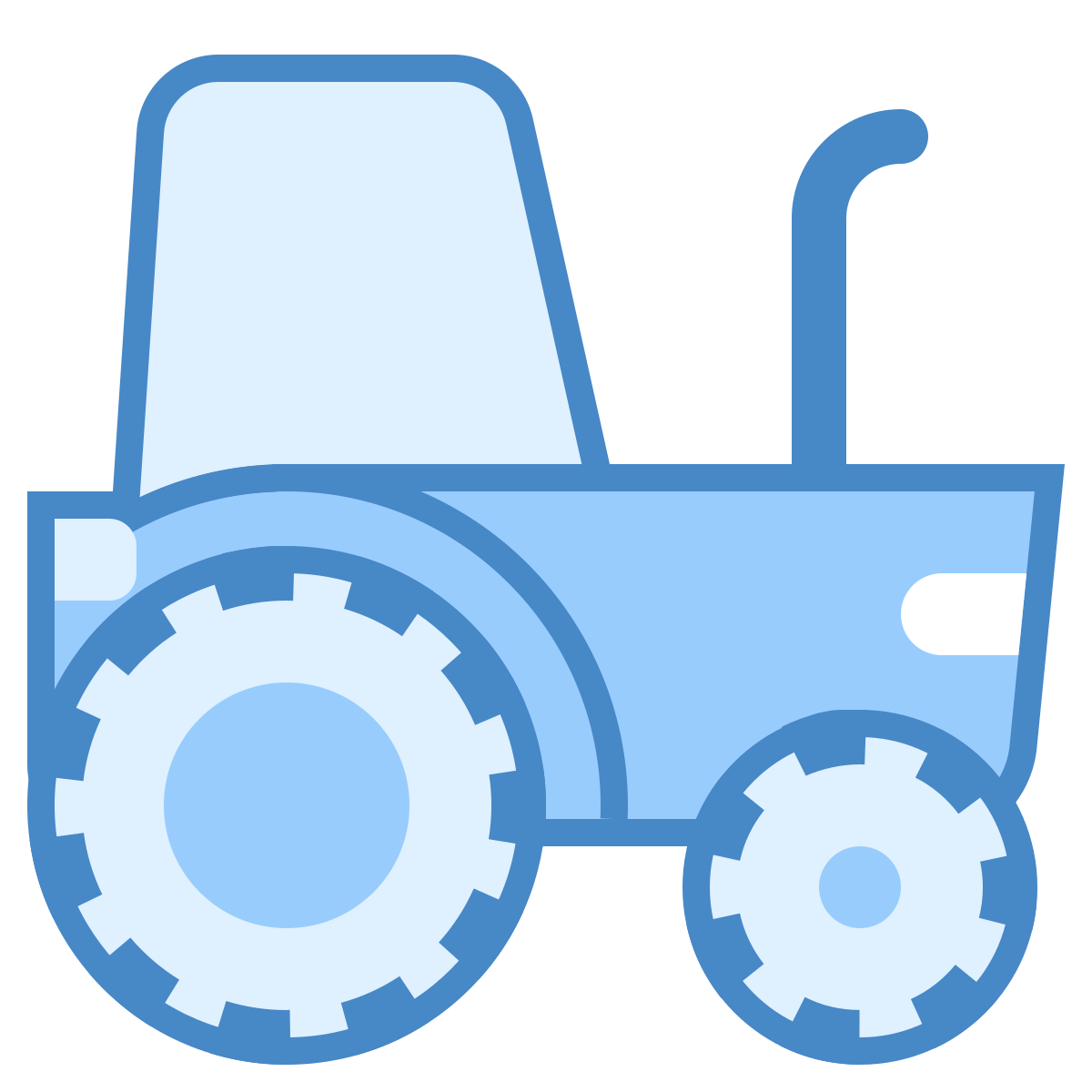 blue ui style tractor icon
