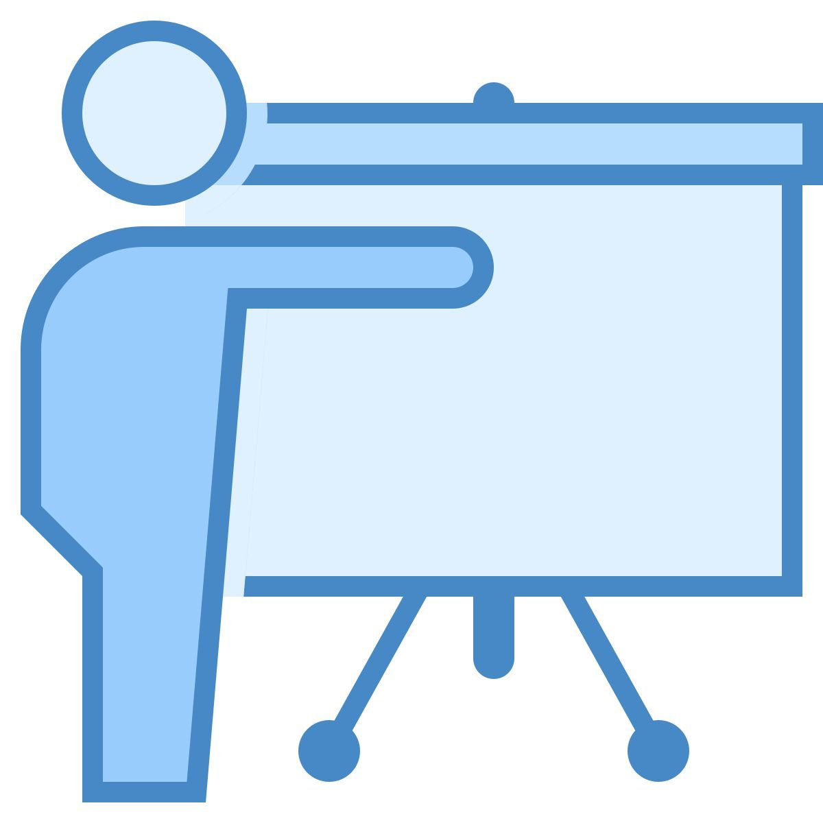 blue ui style formación icon