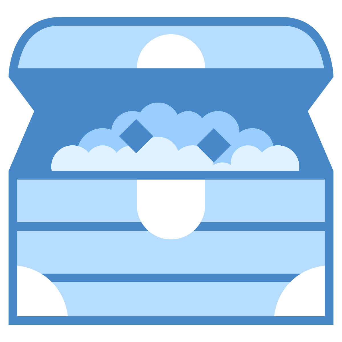 blue ui style treasure chest icon