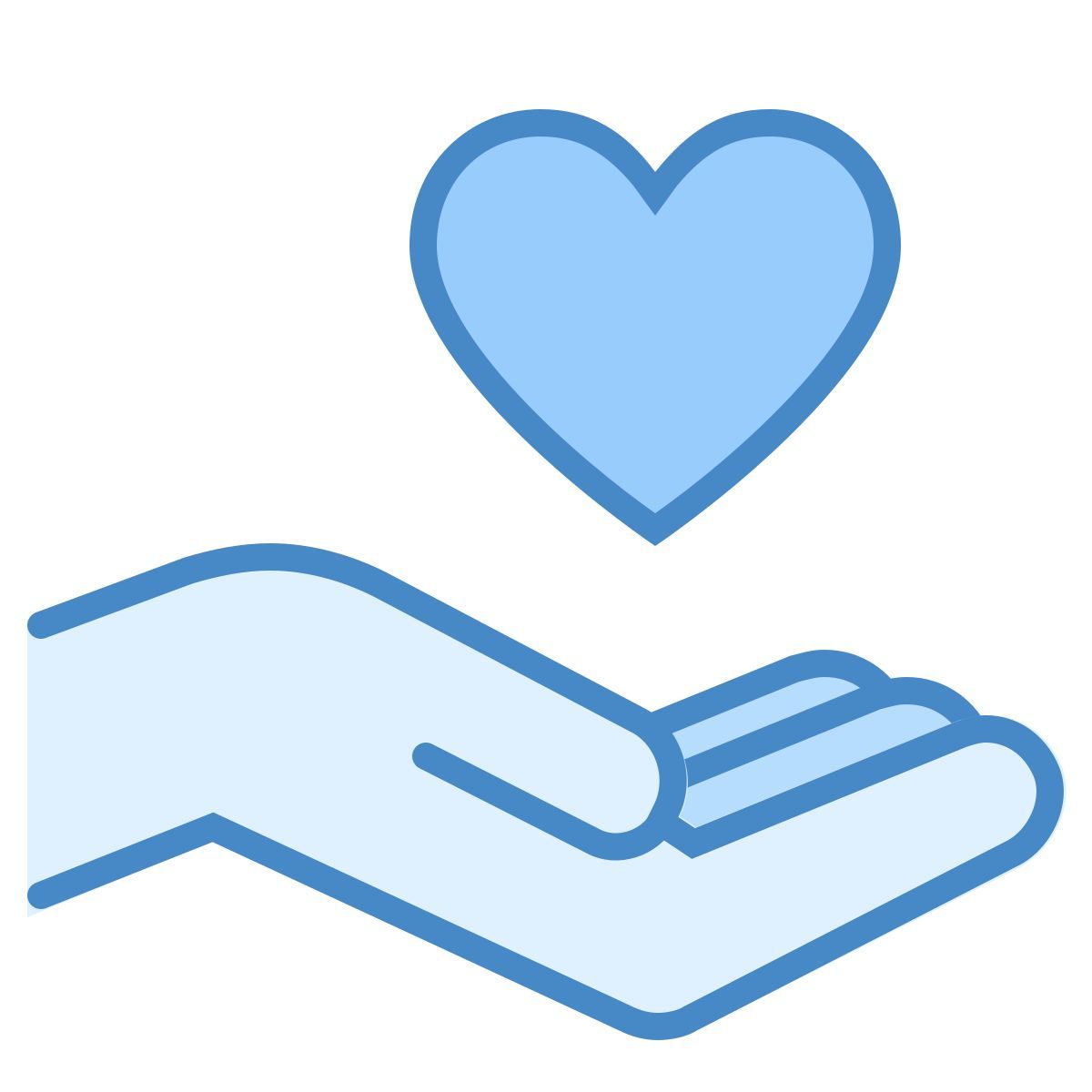 blue ui style trust icon