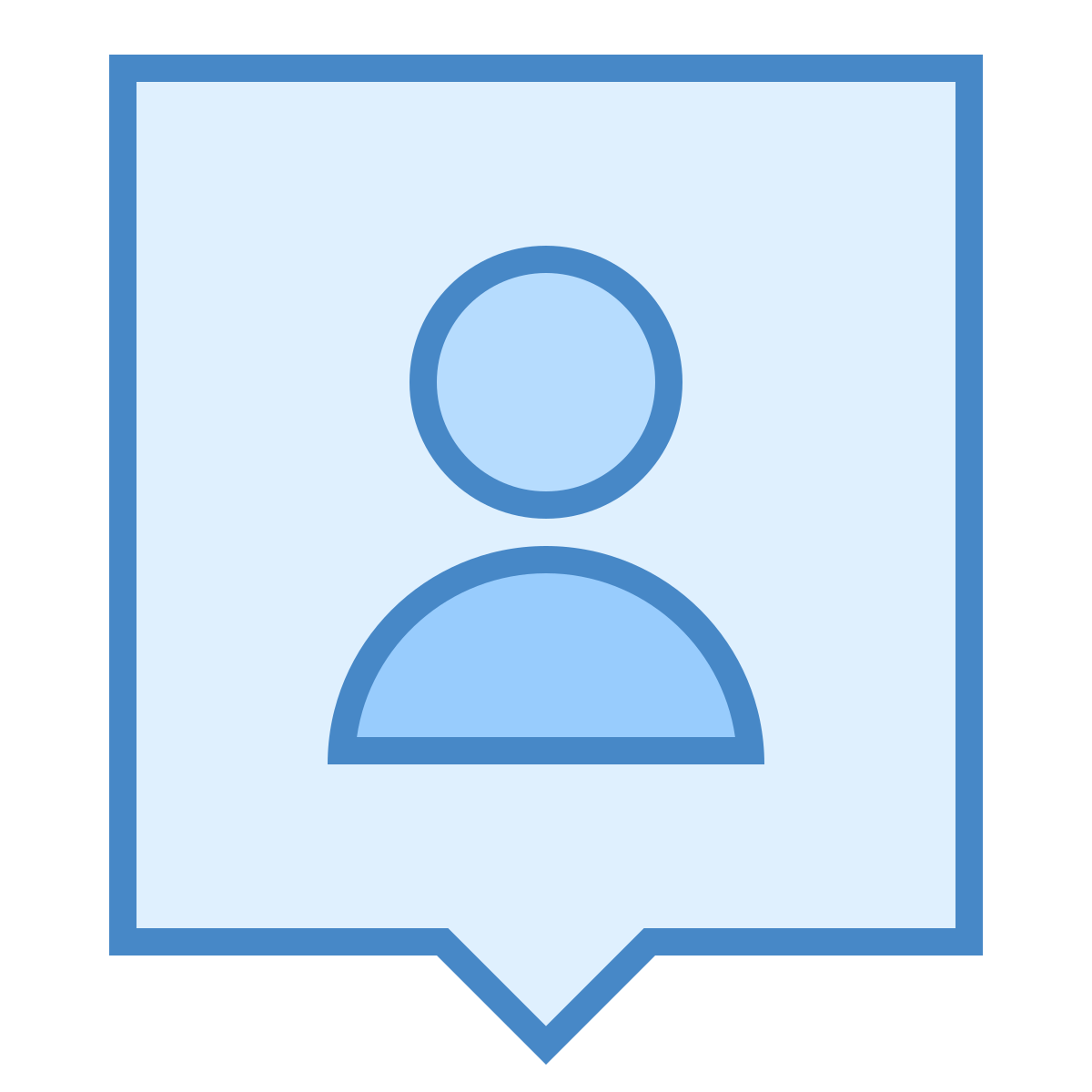 blue ui style user location icon